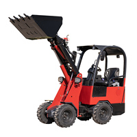 Carrello Elevatore Telescopico Mini da 600kg con Pala per Alberi per Agricoltura Cinese