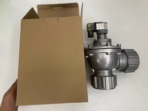 50mm kết nối cổng góc bên phải Đai Nut van xung <span class=keywords><strong>DMF</strong></span>-45DD DC24V điều khiển điện từ cơ sở phương tiện truyền thông OEM tùy chỉnh - Product Image 3