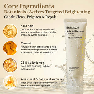 Nettoyant Visage à l'<span class=keywords><strong>Acide</strong></span> Kojique Biologique et au Curcuma en Marque Blanche, Nettoyage en Profondeur, Soin de la Peau, Nettoyant Visage - Product Image 4