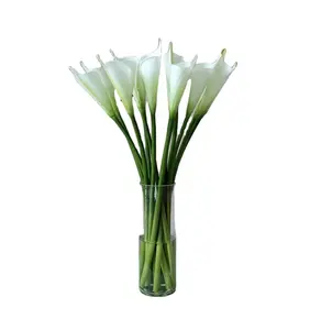 Calla स्टेम सजावट फूल शादी कृत्रिम रियल टच फूल अशुद्ध सिमुलेशन फूल
