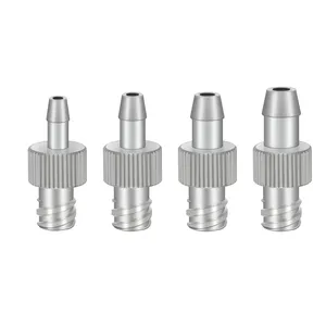 Customized Used Industrial Farming Industries Core Engine Component Syringe Aluminum Stainless Steel Threaded Luer Lock Head