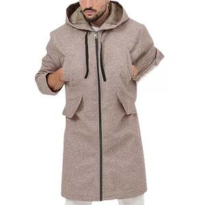 Wholesale Heavyweight Cotton <strong>Zip</strong> <strong>Hoodie</strong> <strong>Women</strong> High Quality Zipper <strong>Longline</strong> Hoodies Custom Logo - Product Image 1