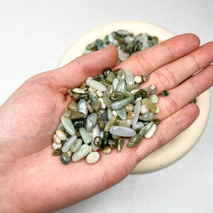 ชิปคริสตัลหินหยกคริสตัลธรรมชาติแบบไม่สม่ำเสมอรักษาหินหยกชิปหินดิบ - Product Image 3