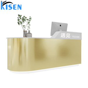 Kisen Luxury Versatile for Office Hospital Bar Hotel Living Room Workshop Salon Cashier Counter <b>Small</b> Office Reception Table - Product Image 2