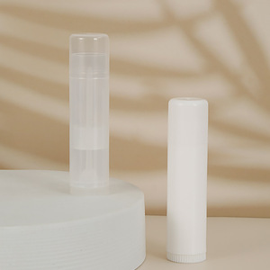 Contenedor de bálsamo labial PP completo 5ml plástico blanco claro vacío sólido Perfume Stick <span class=keywords><strong>Chapstick</strong></span> tubo viento redondo bálsamo labial tubo 5g - Product Image 2