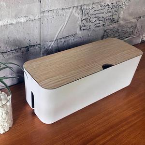 Cable Storage Box Charger Wire Management Power Strip Wire Case Anti Dust Charger Socket Organizer Network Line Storage Bin