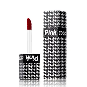 Private Label 6 Color Plaid Lipstick Matte long-lasting waterproof customized