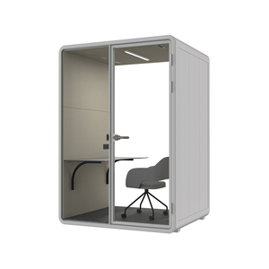 Durable Soundproof Phone Booth Ergonomic Acoustic Office Pod Indoor Portable Cabin with LED Lighting - Product Image 3