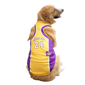 Gilet di design per animali domestici canotta maglia sportiva estiva stile basket in poliestere solido stampa per la primavera invernale a basso prezzo per i gatti - Product Image 4