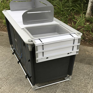 Cucinare all'aperto Campo Da Cucina per il Barbecue Tavolo Pieghevole In Alluminio - Product Image 5