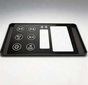 Panneau de commande en acrylique noir personnalisé OEM, impression sérigraphique, panneau graphique, revêtement de panneau, panneau frontal en acrylique - Product Image 2