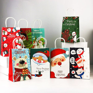 Holiday Season <strong>Party</strong> Gift <strong>Favour</strong> Treats <strong>Bags</strong> Goodie Gift Wrapping Ornament Kraft Brown Rustic Paper <strong>Bag</strong> Christmas - Product Image 5