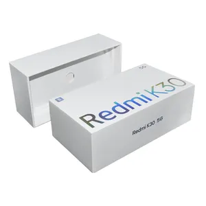 Kotak Kemasan Ponsel Kertas Hitam Desain Sederhana Warna Putih Kosong Generik Kotak Kemasan Kardus Keras untuk Kotak Hadiah Ponsel