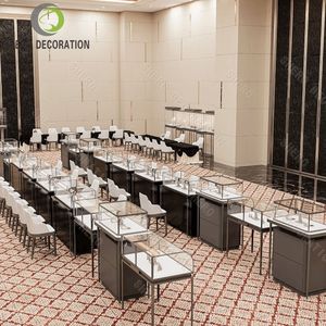 Diseño Interior de Joyería de Diamantes y Oro, Idea Moderna de Exhibición, Vitrina de Lujo para Tienda de Joyería, Decoración Completa de la Tienda - Product Image 6