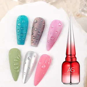 AS Water Drop Gel Nail Polish Gel 15ml Clear Long Lasting Glue Phototherapy Glue Glass Water Drop Glue