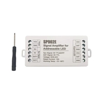 Amplificateur de signal SPI SP902E pour bande LED à pixels adressables WS2812 WS2811 WS2813 RGB, panneau lumineux matriciel programmable