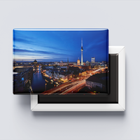 Großhandel Maßgefertigter Hochwertiger Werbeartikel Deutschland Landemagnet 80*53 Foto Touristen-Souvenir Blech-Kühlschrankmagnet