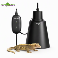 Lampe à dôme profond Reptizoo, support de lampe chauffante en céramique intelligente WiFi de 5,5 pouces, OEM ODM, logo personnalisé, marque privée, vente en gros