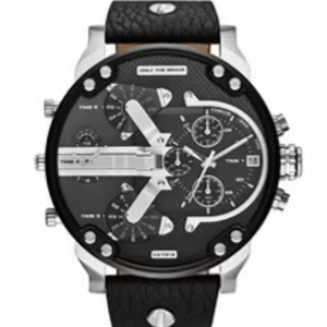 2026 Men's Quartz Watch Alloy Case <b>Acrylic</b> Strap Pointer Dial Personalized Large Trendy Stainless Steel Strap - Product Image 6