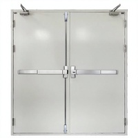 Barre anti-panique sans clé en fer peint de 1000 mm pour porte simple, dispositif de sortie d'urgence coupe-feu