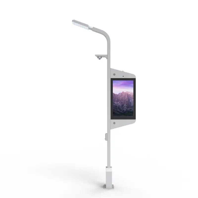 Intelligent Digital Street Pole LED Backlight LCD Advertising Display 3G/4G/WIFI Wireless Outdoor Digital Signage