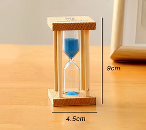 Sáng Tạo Bằng Gỗ Bốn Trụ Cột Đồng Hồ Cát Hẹn Giờ <span class=keywords><strong>1</strong></span>/3/<span class=keywords><strong>5</strong></span> Phút Vuông Đồng Hồ Cát Cho Trang Trí Nội Thất Đám Cưới/Sinh Nhật Món Quà Hoàn Hảo - Product Image 5