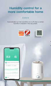 เครื่องวัดอุณหภูมิและความชื้นแบบสมาร์ท ZigBee ZTH05เทอร์โมมิเตอร์วัดอุณหภูมิดิจิตอลจอแสดงผล LCD ทำงานร่วมกับชีวิตอัจฉริยะ - Product Image 4