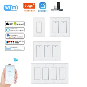 Smart life-enchufe inteligente inalámbrico para pared, enchufe de pared con WIFI, control remoto, Alexa, Google Home, Tuya, venta directa de fábrica
