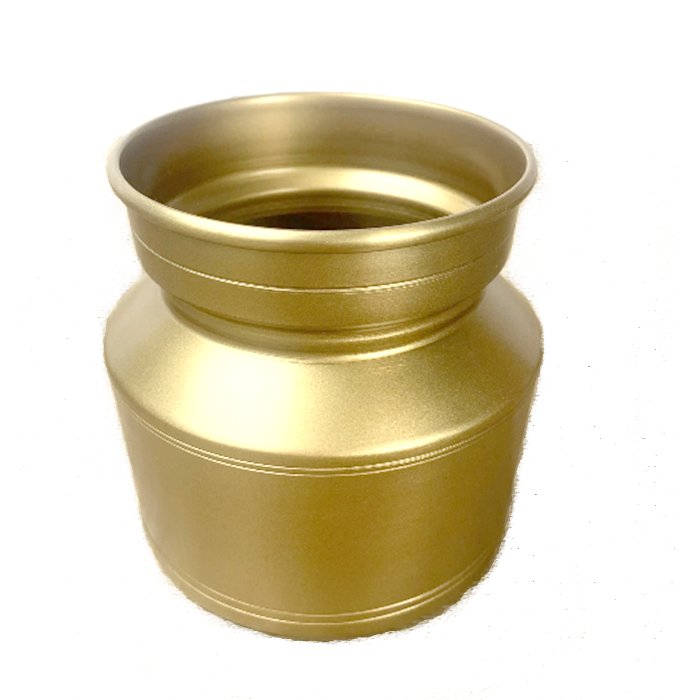 Индивидуальная латунная ваза в форме лоты, продолговатая ваза