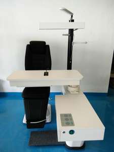 Unidad de Silla y Mesa de Refracción Oftálmica Ergonómica Europea, Mesa de Optometría Metálica con Diseño Deslizante Estable, Disponible para Uso Hospitalario - Product Image 5