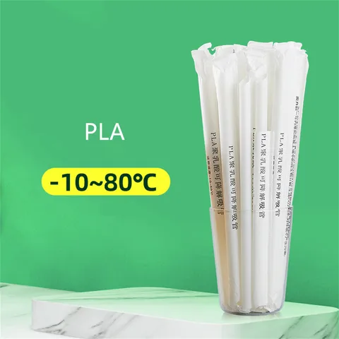 Biodegradable Compostable Pla Straw Custom Shape Plastic Bendy Straws