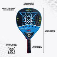 Raquettes de tennis en fibre de verre 12K Royal Padel Logo en gros à prix abordable, forme diamant, poignée EVA, matériau filet en nylon, légères