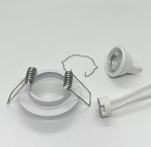 2700K 3000K 4000K Marco de aluminio Bombilla LED Lámparas Accesorio MR11 GU10 Downlight para techo para almacenes Fuente de alimentación de CA - Product Image 6