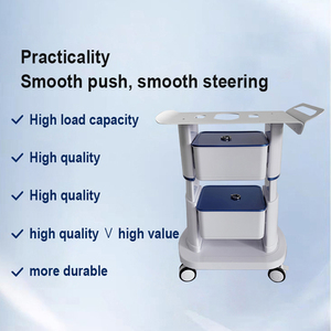 Wheeled Beauty Machine Trolley with Universal Silent Casters ABS & Stainless Steel Construction for Aesthetic Salon Skin Care - Product Image 3
