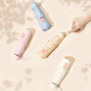 Tốt nhất Mini Túi nhỏ gọn Hướng dẫn sử dụng gấp năm lần lớp phủ màu đen ô 8K xương sườn tùy chỉnh Logo tùy chọn thiết kế tối giản phong cách - Product Image 5