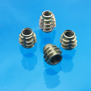 Inserts filetés métriques M4 M5 M6 M8 M10 en alliage de zinc plaqué, filetage droit, entièrement filetés pour l'assemblage de meubles - Product Image 2