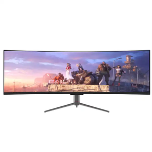 Moniteur d'ordinateur incurvé de 49 pouces, 75 Hz, 5K, 5120*1440, <span class=keywords><strong>32</strong></span>:9, super large, avec lumière respirante, moniteur de jeu - Product Image 1