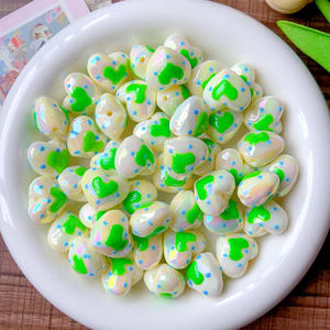 ลูกปัดเพ้นท์มือสไตล์โมเดิร์นทำมือลายความรักทำมือโซ่โทรศัพท์มือถือและพวงกุญแจวัสดุอะคริลิค - Product Image 5