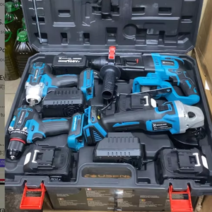 مجموعة أدوات كهربائية احترافية بالجملة تعمل ببطارية ليثيوم أيون 68 فولت، مفك براغي ومثقاب وجلاخة زاوية بمحرك بدون فرش - Product Image 2