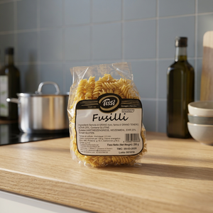 Pasta Fusilli Tissi 250g 12pz, Grano Duro come Ingrediente Principale, Non Raffinata, Forma Speciale, Tempo di Cottura 2-3 minuti - Product Image 3