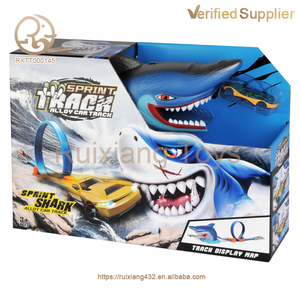 Nouveau produit : Jeu <span class=keywords><strong>de</strong></span> course à éjection avec scène <span class=keywords><strong>de</strong></span> requin, puzzle <span class=keywords><strong>de</strong></span> pistes, véhicules, voitures, jouet - Product Image 6