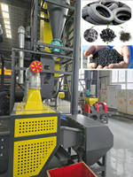 Línea Automática de Alta Capacidad para Trituración y Molienda de Neumáticos Usados, para la Producción de Caucho Reciclado y Mulch de Caucho sin Acero