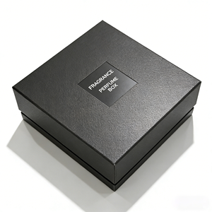 Boîte à parfum de luxe à fermeture magnétique, noire, rigide, avec logo <span class=keywords><strong>personnalisé</strong></span>, emballage de parfum haut de gamme pour flacon de 50 ml, vente en gros OEM - Product Image 2