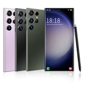 S23 울트라 새로운 스마트 폰 안드로이드 폰 7.3 인치 HD 화면 휴대 전화 전화 6800mAh 16GB + 1TB 카메라 5g 휴대 전화 잠금 해제