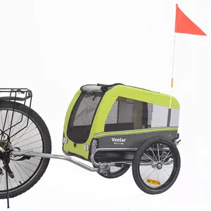 Popular Pet Bike Trailer For Dogs Foldable Bicycle Pet Trailer