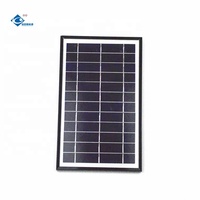 Panneau solaire à cadre en aluminium 7W, mini panneaux solaires 6V, chargeur d'alimentation ZW-7W-6V-1, panneau solaire rigide en verre laminé