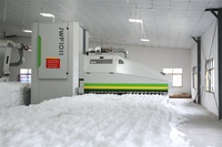 Fil à coudre Hanchuan de haute qualité, vente en gros d'usine, 250g, 100% polyester, filé à anneaux, blanc brut, 40/2 50/3 OEKO
