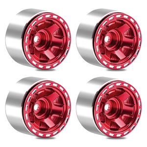 Jantes Beadlock en alliage de 1,0 pouce pour voitures RC, pièces de mise à niveau pour modèles 1/18 <span class=keywords><strong>Trx4M</strong></span>, 1/24 Scx24, Fms, Fcx24, Gladiator, Bronco, C10, accessoires métalliques - Product Image 2
