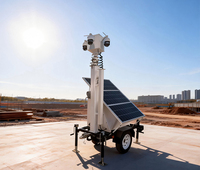 Remolque de Seguridad Solar Resistente a la Intemperie con Opción de Rotación de 360° °   Sistema de Alarma con Cámara PTZ para Seguridad de Eventos