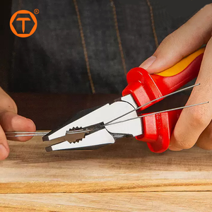 VDE Certified Alicates Para Electricista Wire Cutter Combination Long Nose Diagonal Insulated Pliers Tool With TPE Handle - Product Image 5